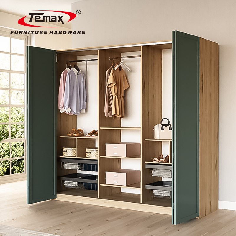 Temax Wardrobe folding sliding door system TM037 Temax Wardrobe folding sliding door system TM037
